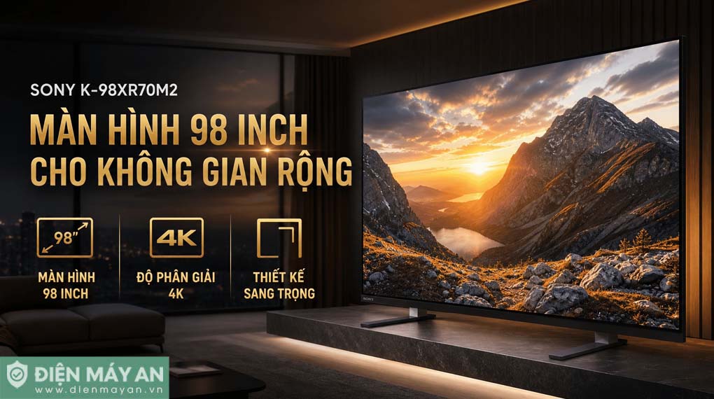 Google Tivi True RGB Sony AI 4K 75 inch K-75XR90M2